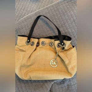 Michael Kors Tan and Black Shoulder Bag